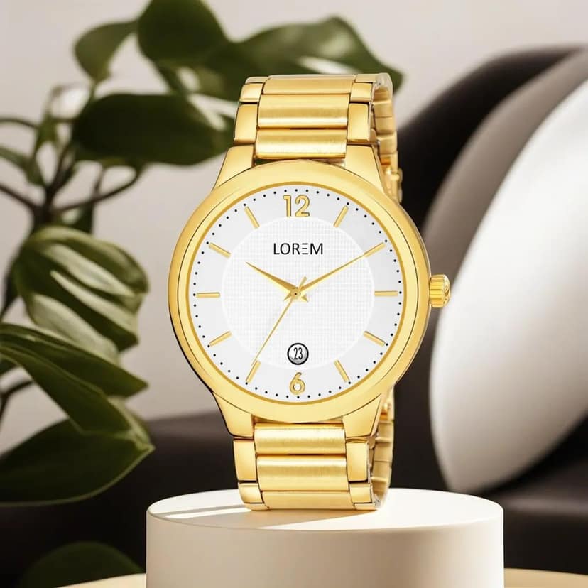 LOREM Black Date Function Casual Analog Watch for Men LR135-UF view 2