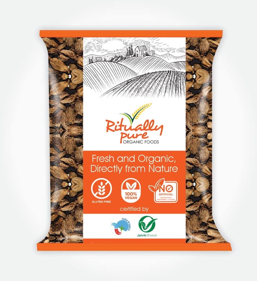 Ritually Pure 100% Organic | Natural Spices | Doda (Badi Elaichi) | 200 Gm Pack