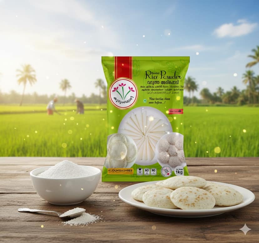 Kudumbashree Premium Rice Powder – Fine Quality, Stone-Grounded (1000) view 2