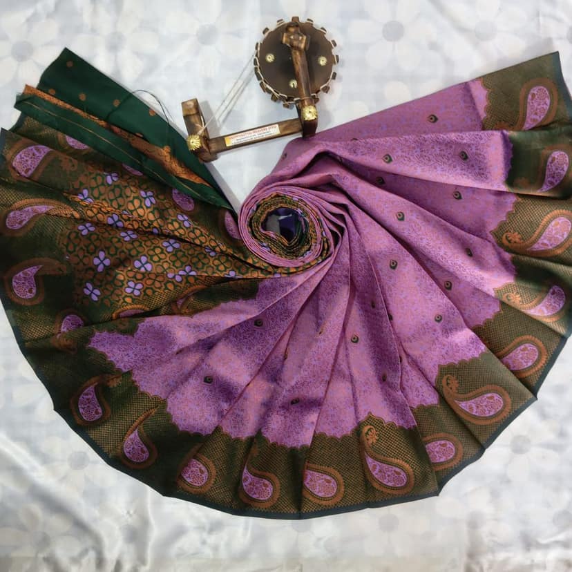 Kubera Silk Cottton Saree with Blouse view 2
