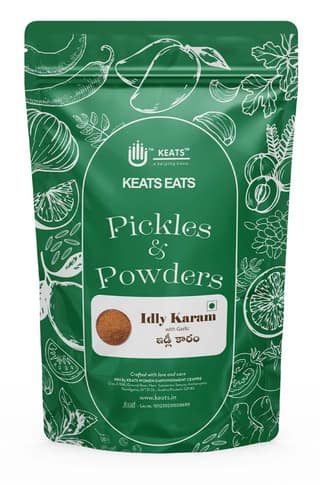 KEATS EATS IDLY KARAM PODI WITH GARLIC