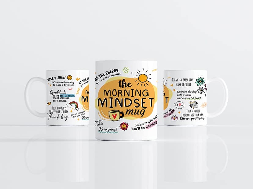 Motivations-Tasse "Morning Mindset" view 2
