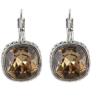 Crystal Stud Earrings for Girls Brass Material Made in India Earrings for Women's Fashion Jewellery for Party