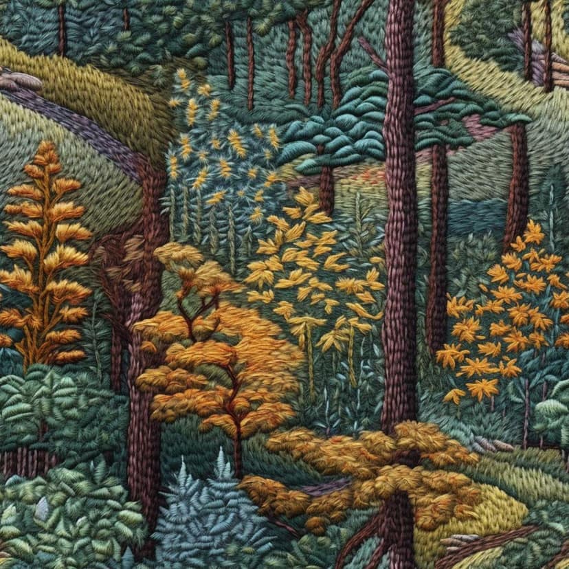 TRANQUIL FOREST LANDSCAPE WALLART 24in X 24in WITH BLACK FRAME view 2