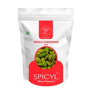 Spicyl Cardamom 7.0 mm to 7.5 mm Sizes, 3rd Quality Grade, Indian Green Cardamom, Whole Cardamom, Green Elaichi (Pack of 1) (Size - 500 Gram) by Spicyl Cardamom Private Limited
