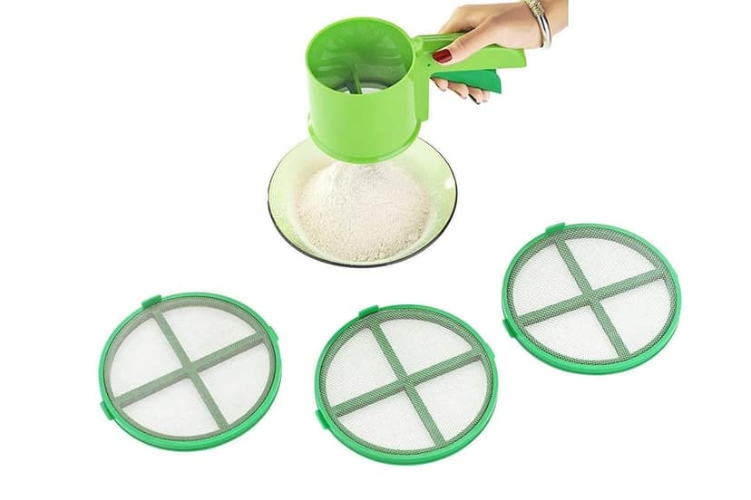 HAPPI 3 in 1 Flour Shifter Strainer/Atta Sifter,Sieves,Chalani for Kitchen view 2