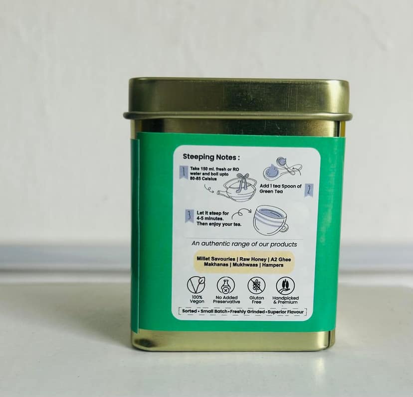 Rural Roots Chamomile Mint Cinnamon Green Tea & Herbally rejuvenating Detox Green Tea with Moroccan Mint (40g) Pack of 2 view 2