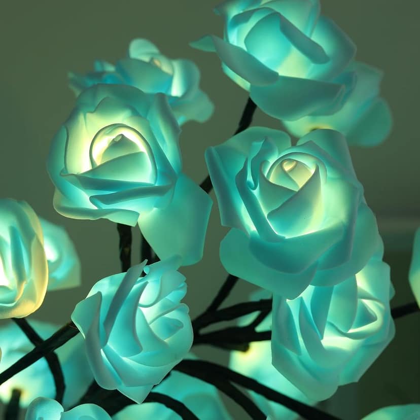 GLOWSERIE Stylish LED Rose Blossom Tree Night Lamp for Living Room & Bedroom view 2