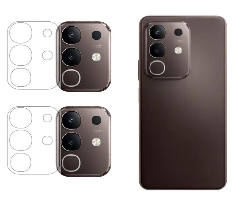 ISAAK Back Camera Lens Protector compatible for Vivo Y31 Pro (Pack of 2)