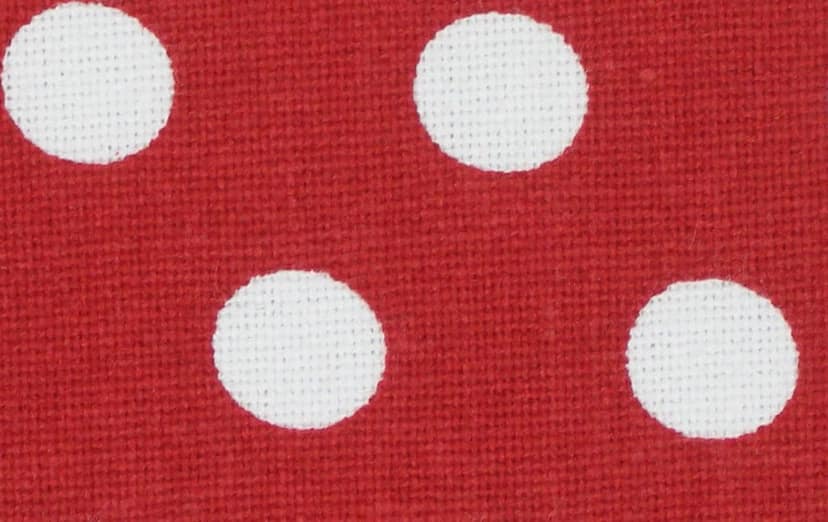 AIRWILL Cotton with Polka Dot Printed Pattern Free Sized Apron - Adjustable Buckle on Top, Long Straps on Both Sides and Center Patch Pocket (Red,Pink, Pack of 2) view 2