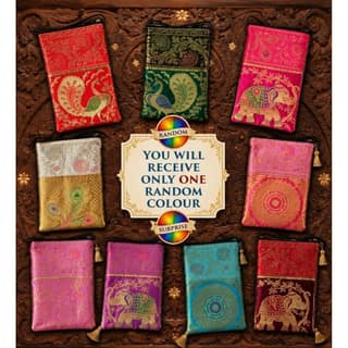 Banarasi Brocade Mobile Sling Purse – Random Colour (Single Piece)