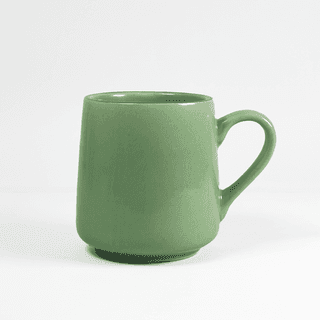 Heritales Sage Green Ceramic Mug for Coffee, Milk & Tea Lovers – 350 ML | Handcrafted in India | Vegan, Bone China-Free | Microwave, Dishwasher & Freezer Safe | Premium Artisanal Mug– Set of 1