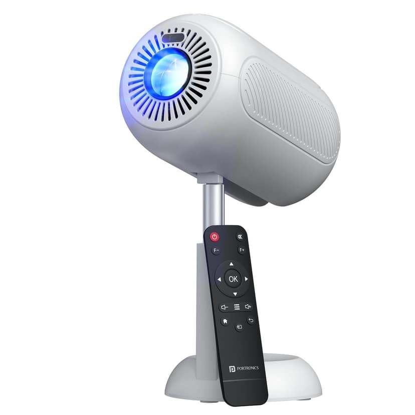 Portronics Beem 540 720p Native, 4000 Lumens, Adjustable Angle, Ceiling Mountable, Auto Focus, Auto Keystone