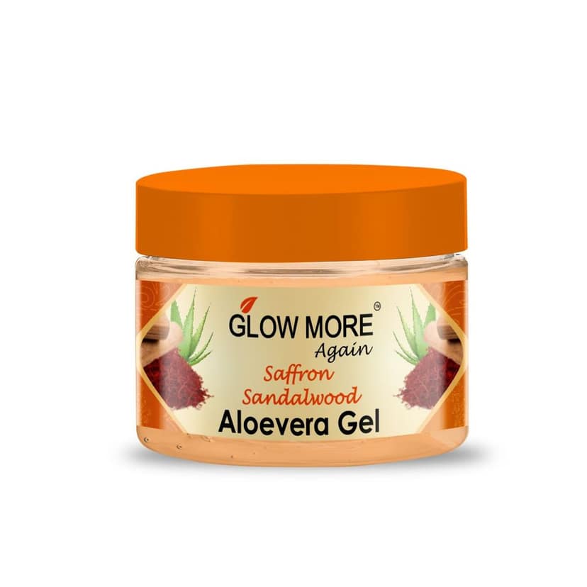 Glow More Again Saffron Aloevera Gel ( Helps hydrate & nourish the skin, Gently treats acne, Helps improve overall skin radiance & glow.) view 2