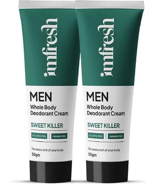 IMFRESH Men Cream (Sweet Killer) | Pack of 2 Deodorant Cream for Men 50 gm ( Pack of 2 )