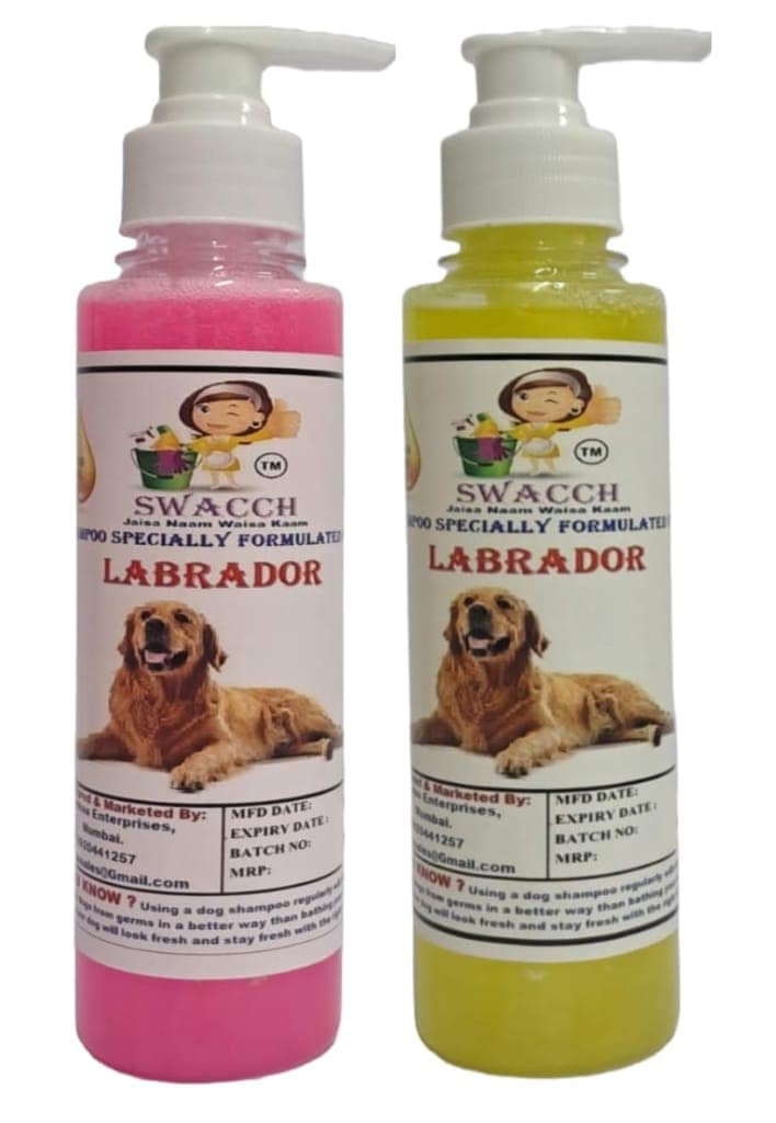 SWACCH Premium Shampoo for Labrador (200ML) (Combo Pack of 2) Rose & Lemon view 2