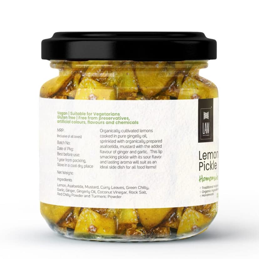 Homemade Lemon Pickle – Handmade/Preservative free/Grandma’s Secret Recipe/Kerala Style view 2