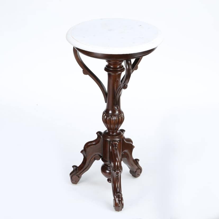 OONA CORNER TABLE FAYE ROUND TEAKWOOD FINISH AAC290492 view 2