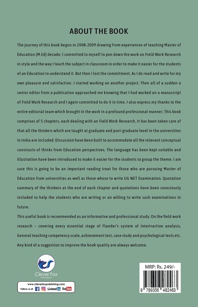 Field Work Research [Paperback] Dr. Indu Sharma view 2