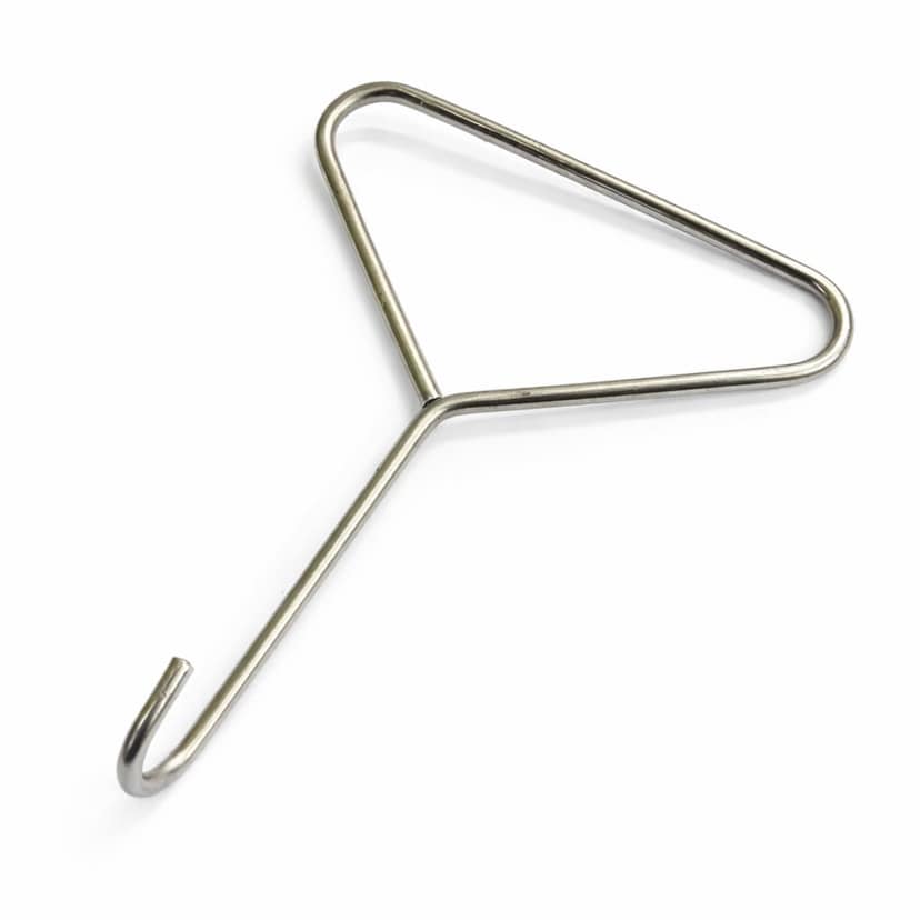 Hot Plate Lifter (Pack of 2) � Triangular Head Idly Plate Hook/Idiyappam Plate Hook � Stainless Steel Spring Puller Tool � Rotisserie Grill Basket Lifting Hook � Handy Spring Extractor