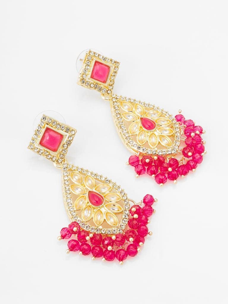 Morison Golden Gemstone Earrings Vibrant Elegance view 2