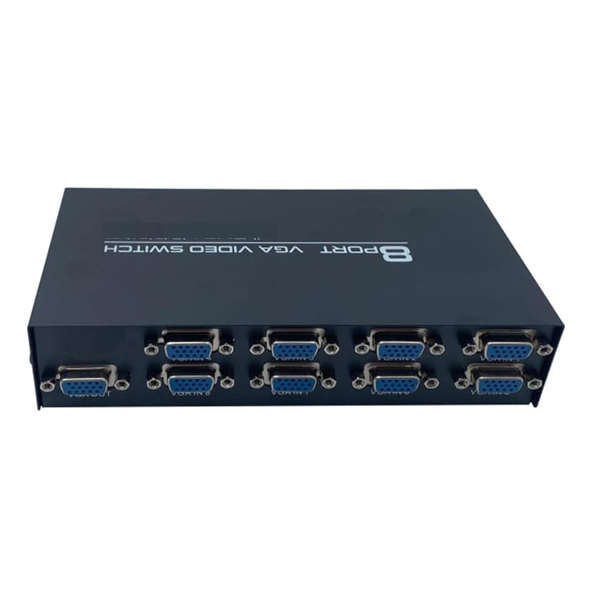 VGA 8 in 1 Out Video Switch with Button for PS4, PC, TV, Projector, Monitor