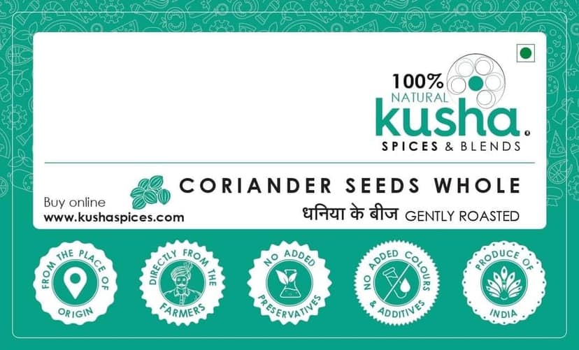 Kusha Spices Coriander Seeds view 2