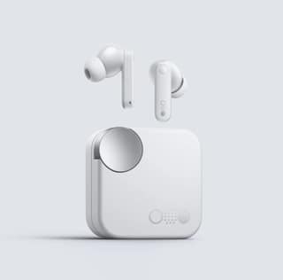 Wireless Bluetooth Earbuds with ANC, Deep Bass, Mic & Charging Case (White)