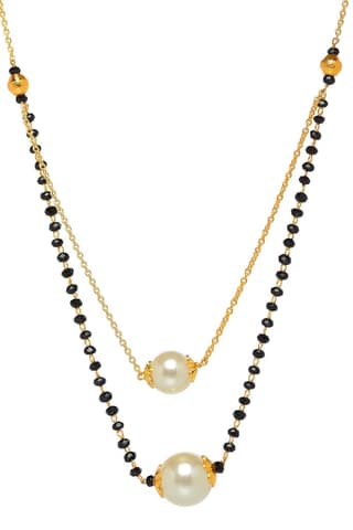 Aarohi13 Women's Pride Designer Gold Plated Mangalsutra Pendant with Chain for Women