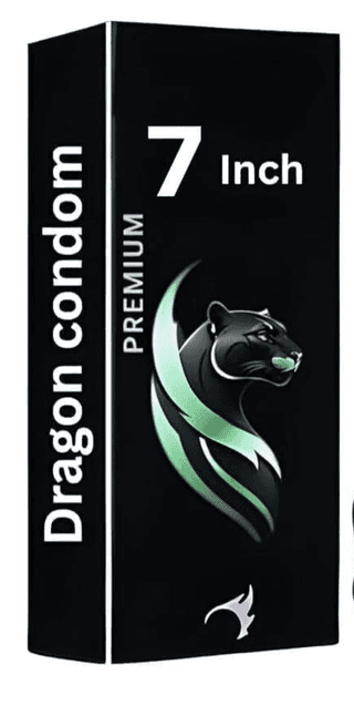 Con-dom Dragons For Men 7-inch for regular use | Ultra Soft | Long Lasted | Extra Pleasure | Extra size | Real Brown Big Size