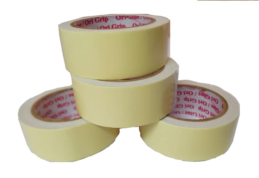 Sabhyatam Double Sided Adhesive Foam Tape for decoration, stationary, crafts, repairs and more (Length 2 mts approx, Width 40 mm and Thickness 2 mm) (Pack of 14) view 2
