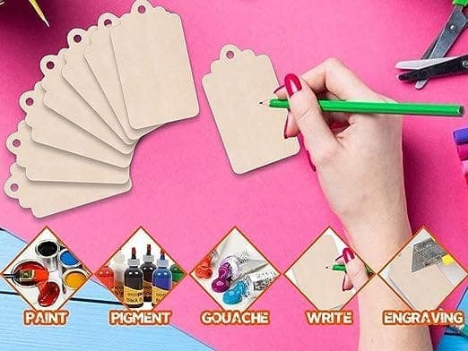 The brown box-Lippan Fridge Magnet Making kit,Lippan Keychain Making kit,Bag tag Making kit. view 2