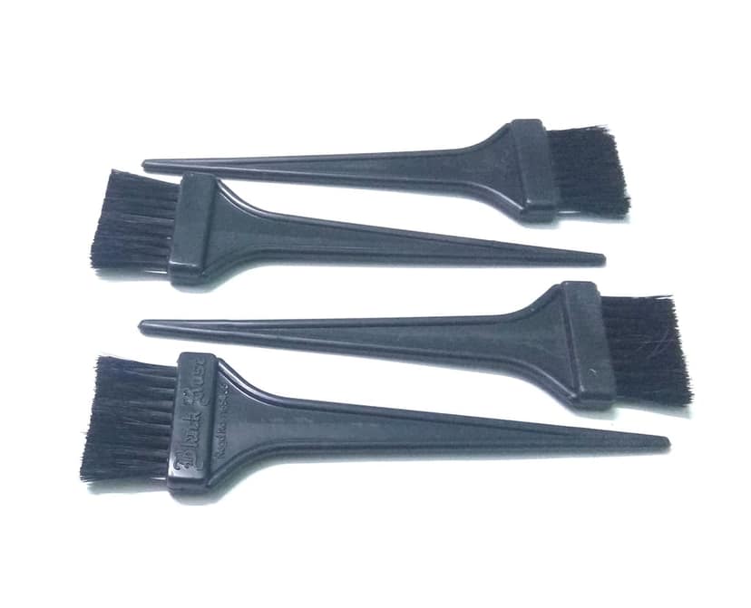 Nawani Mehndi/Dye Brush - Black, 4 Pack - Ideal for Salon or Home Use view 2
