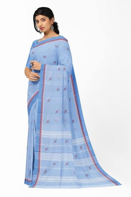 APCO Handloom - Women's Rahajmundry Pure Cotton Grey Handloom Saree (Angara Handloom Saree) 17 view 2