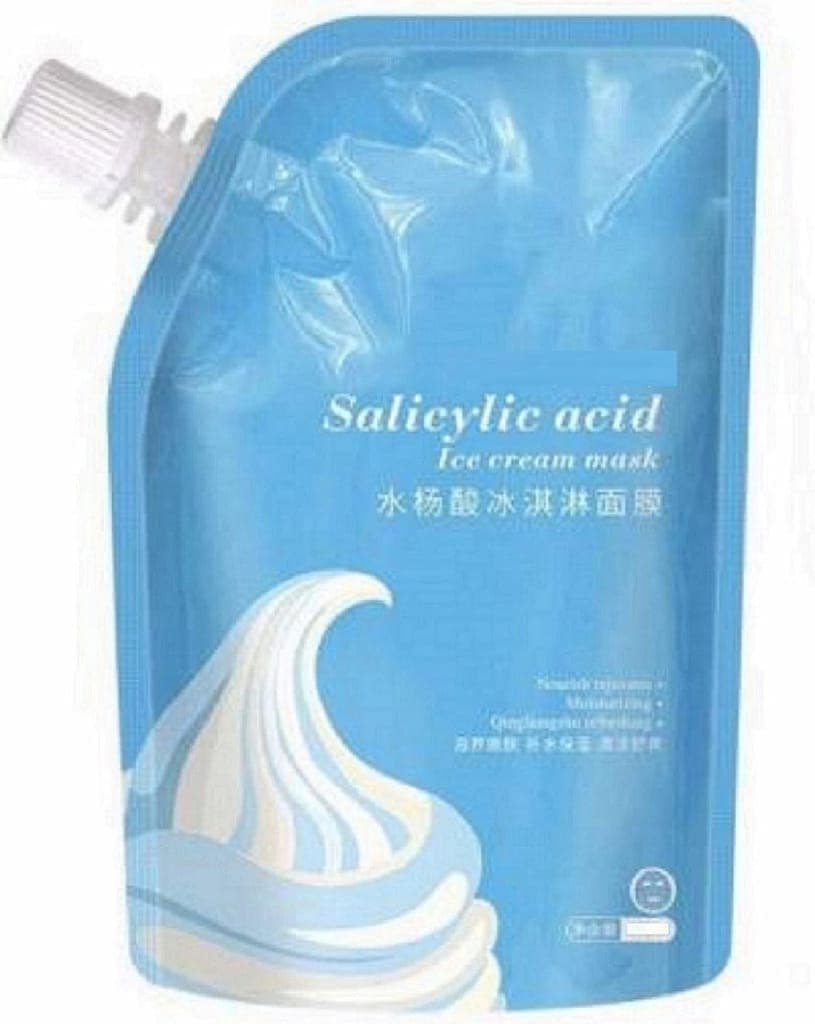 Ice cream mask moisturizing application mask blackhead makeup remover mask cleans and shrinks pores (500 ml) view 2