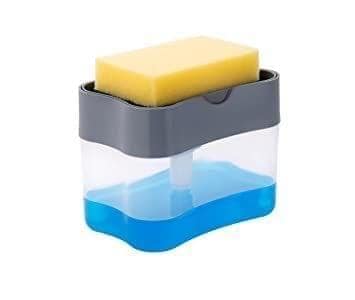 Store 4 Hope 2 in 1 Soap Dispenser for Dishwasher Liquid Holder , Liquid Dispenser Through Pump ( Multi-Color , 400 ML) with Sponge view 2