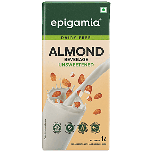 Epigamia Almond Milk Unsweetened 1ltr