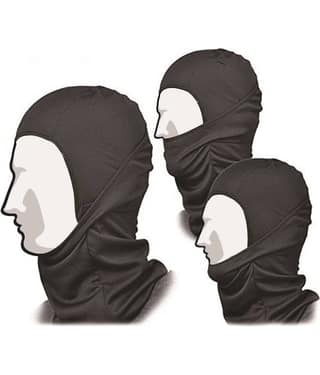 GrandPitstop Face Mask for Bike, Ski, Cycling, Running, Hiking - Protects from Wind, Sun, Dust - 4 Way Stretch - #1 Rated Face Protection Mask (Black)