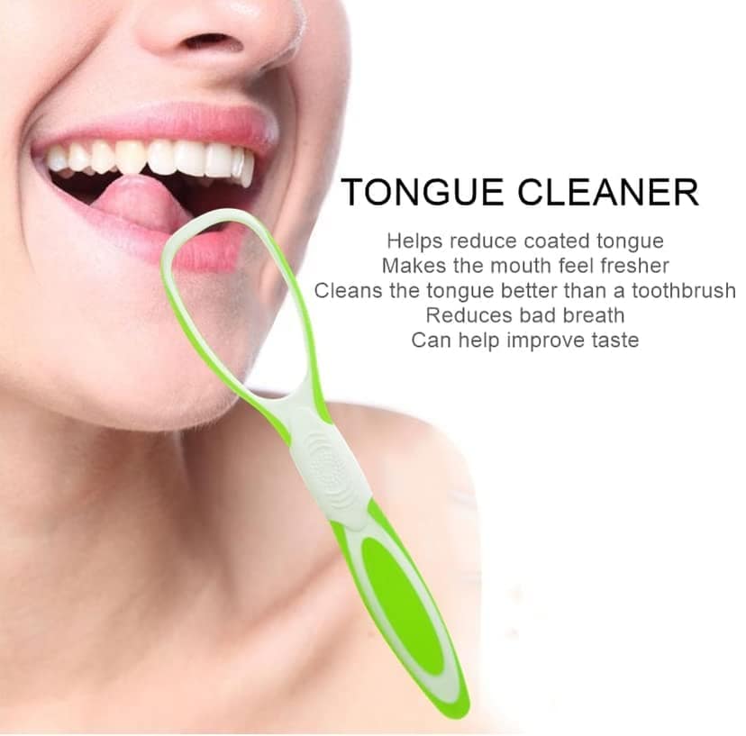 Elecsera Plastic Tongue Cleaner for MEN and WOMEN Fights Bad Breath Oral Care Tongue Cleaner, Easy to Use Travel Friendly Pack of 5 view 2