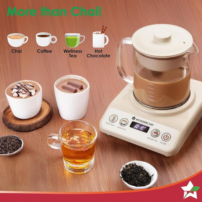 Wonderchef Chai Magic, Fully Automatic Tea & Cappuccino Maker view 2