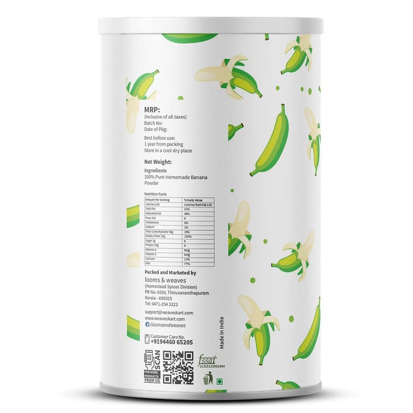 Combo pack of Pure and Raw Arrowroot powder and Banana powder for baby food (500 gm Each) view 2