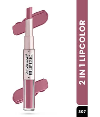Seven Seas 2in1 Full Coverage Comfortable Lipstick + Liquid Lipstick (Medium Carmine)