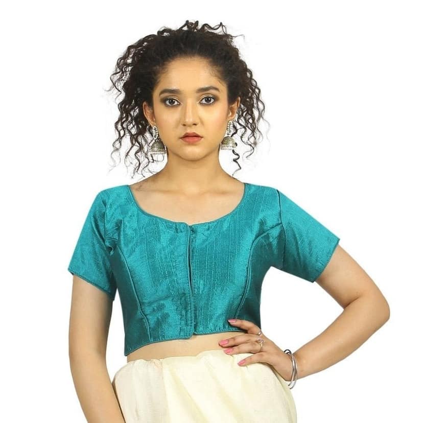 TheHangr Light Blue Fantom Silk Blouse - 36 view 2