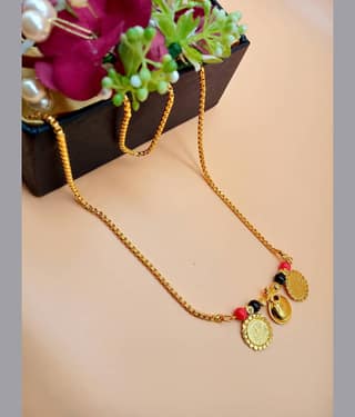 JIPPA Golden Mangalsutra ( Pack of 1 )