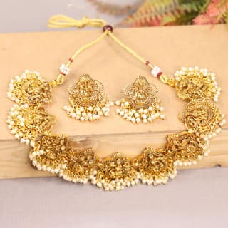 Swarajshop temple necklace sets for women
