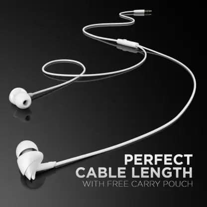 Bassheads 100 | Wired Earphone with 10mm Dynamic Drivers, Stylish Hawk-inspired Design, Super Extra Bass White view 2