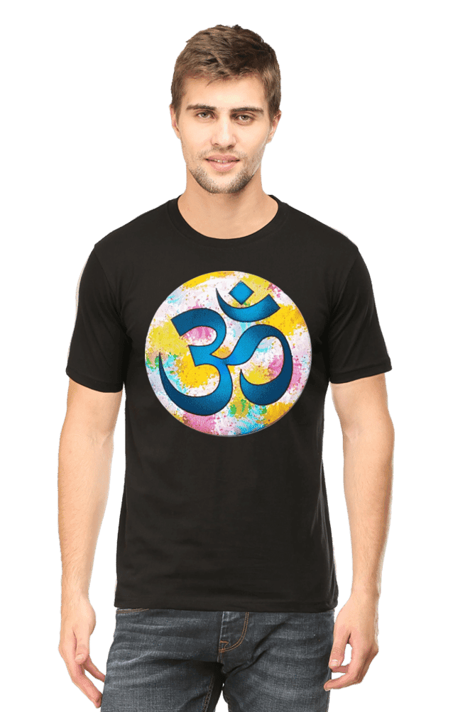 OM Unisex Graphic Printed Half Sleeve T-Shirt view 2