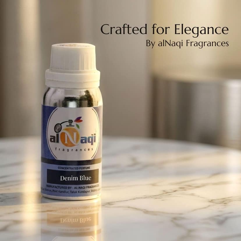 alnaqi fragrances Denim Blue 100g - Premium Artisanal Men's Perfume, Long-Lasting Citrus & Lavender Blend, Relaxed Aromatic Scent with Warm Vanilla & Cedar for Casual Daily Style view 2