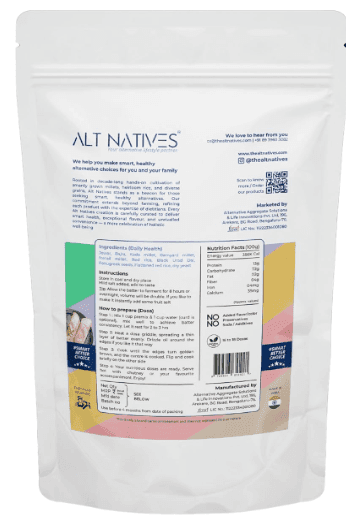 Alt Natives Dry Dosa Premix Dosa Dhokla Dumplings | Light Brown |450 G view 2