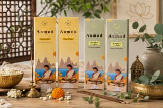 Aamod Oud & Tulsi and Citronella & Eucalyptus Natural Agarbatti (2- combo)